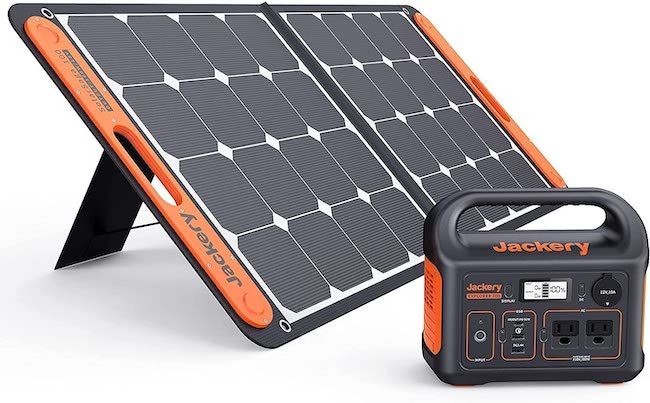 Um kit gerador solar