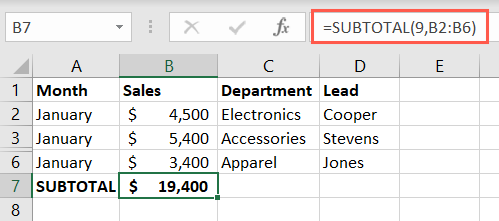 Função SUBTOTAL incluindo linhas ocultas