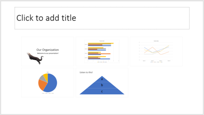 Slide de zoom de resumo