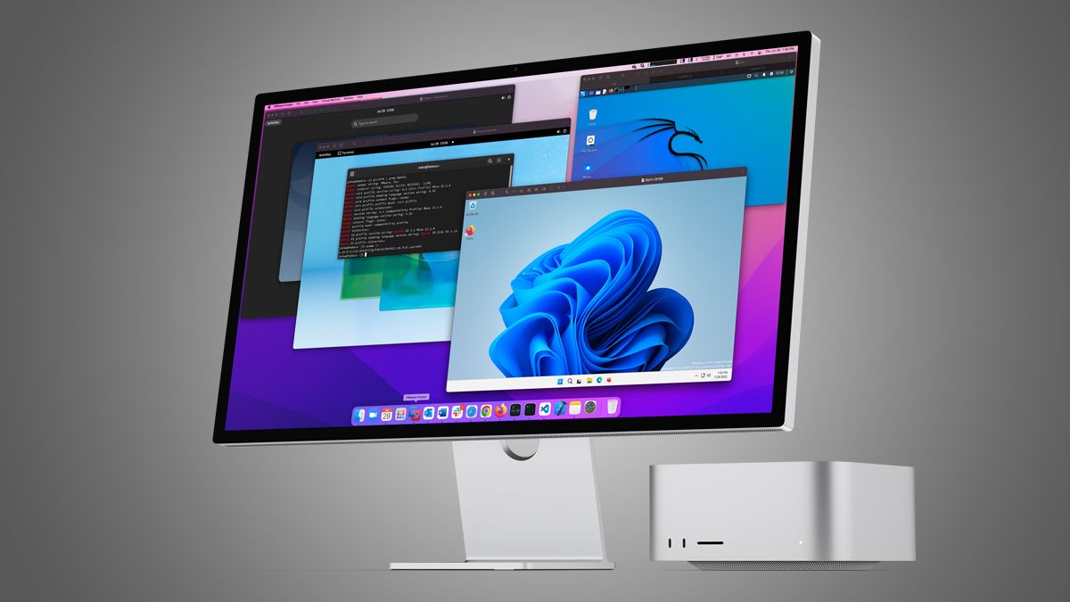 Mac Studio executando Windows 11 em VMware