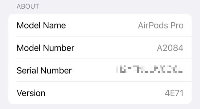 Ver modelo e série dos AirPods