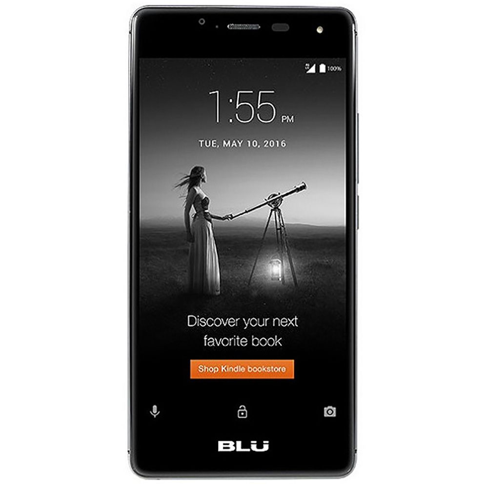 Telefone BLU R1 HD com anúncio de tela de bloqueio