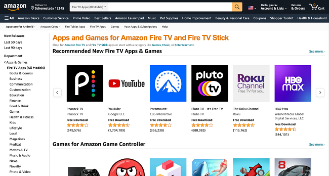 Amazon Appstore on-line