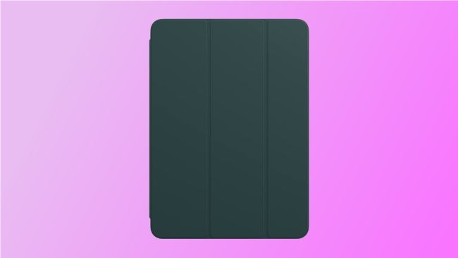 Apple Smart Folio em fundo rosa