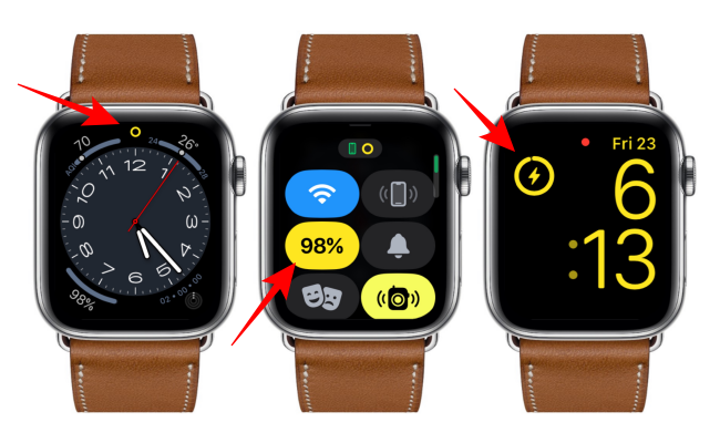 Ícone do modo de baixo consumo do Apple Watch