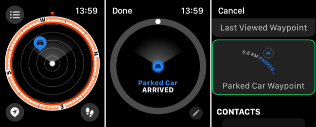 Encontre seu carro estacionado com um Apple Watch