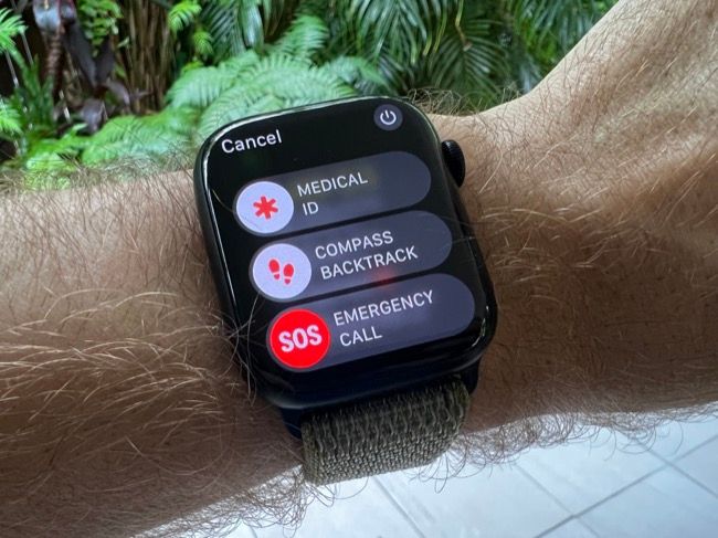Chamada SOS de emergência para Apple Watch