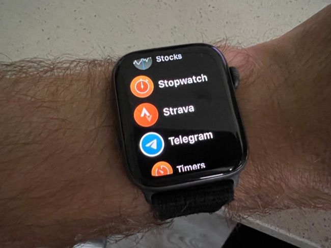 Aplicativo Strava no Apple Watch