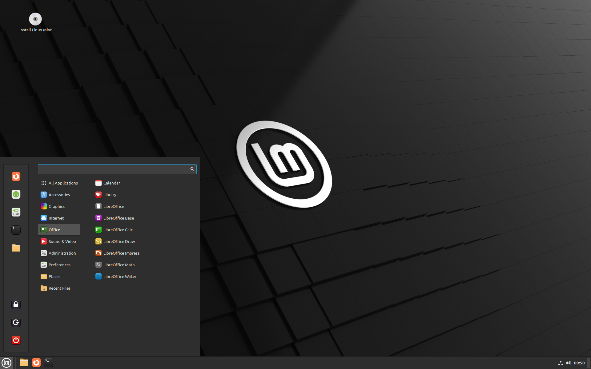 Captura de tela do Linux Mint 21.2 Cinnamon