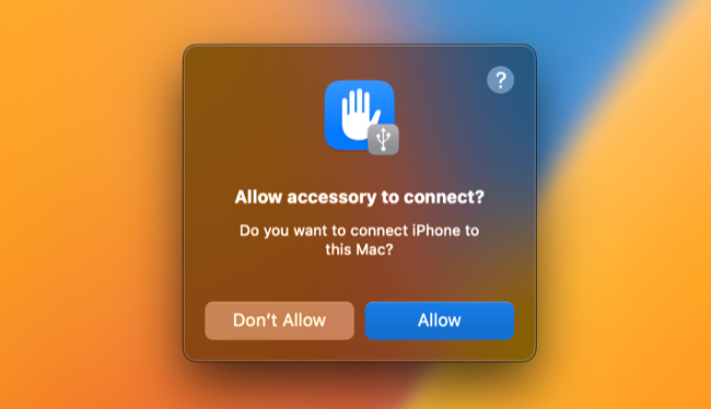 Conecte o iPhone a um Mac executando macOS 13