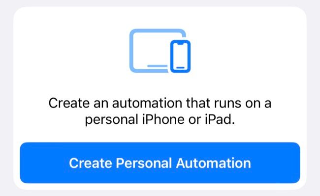 Crie automação pessoal em atalhos para iPhone