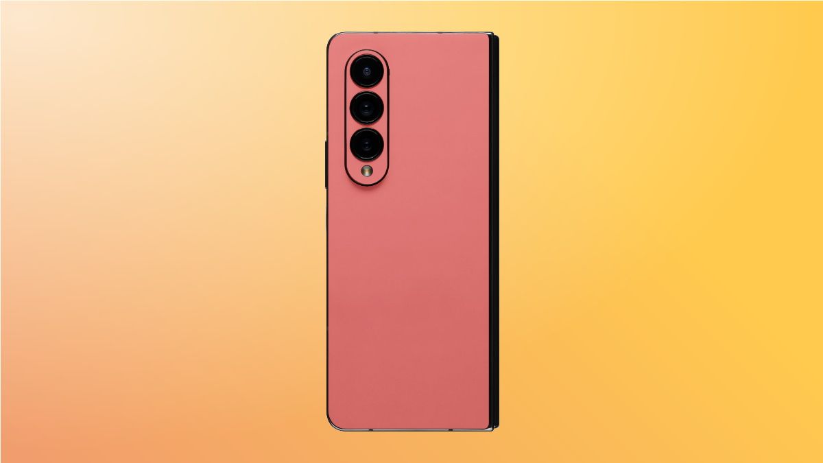 dbrand dobra 4 capa em fundo amarelo