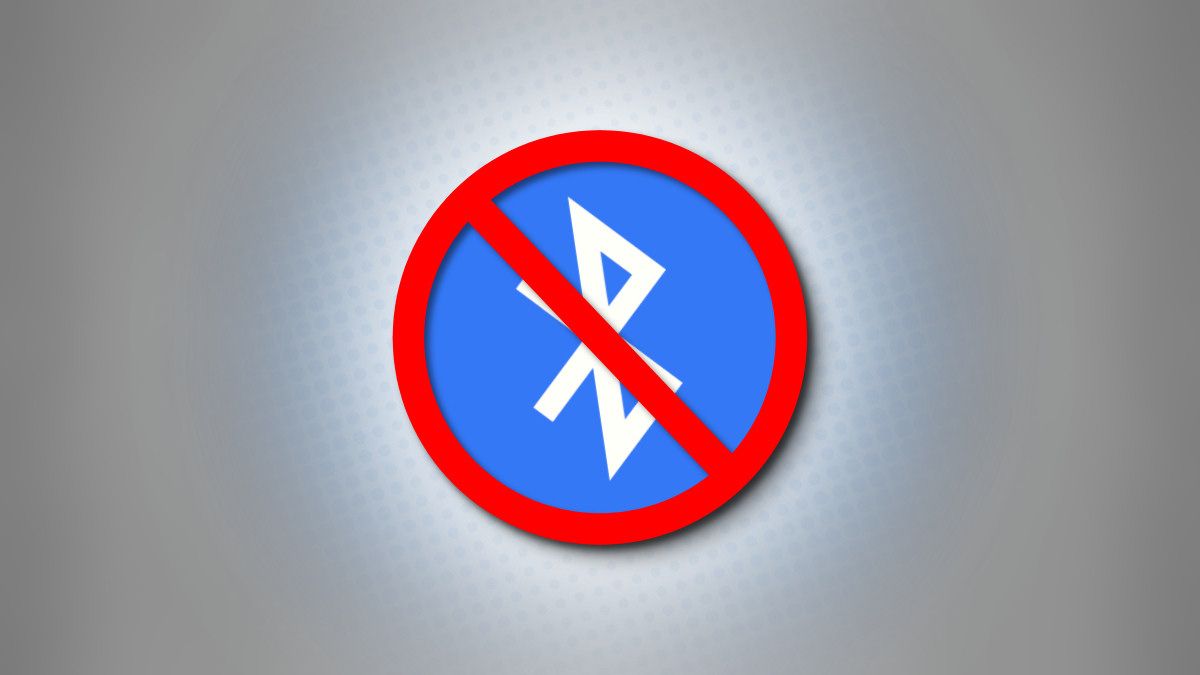 Um logotipo Bluetooth riscado