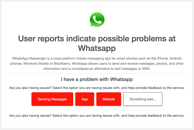 WhatsApp no ​​detector inativo