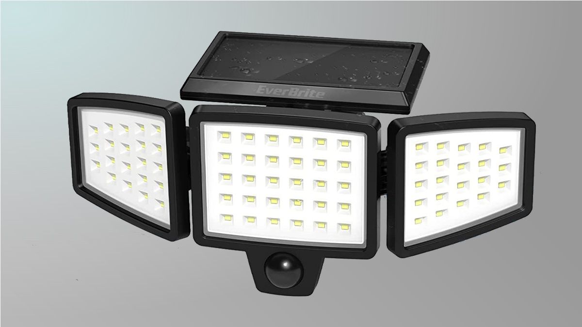 EverBrite Solar Light em fundo cinza