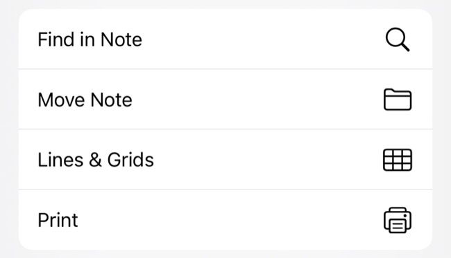Encontre texto no Apple Notes