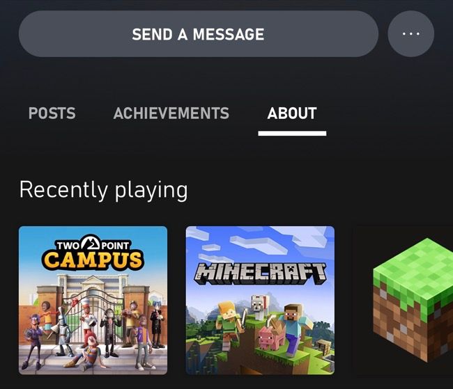 Veja a atividade dos amigos no aplicativo Xbox
