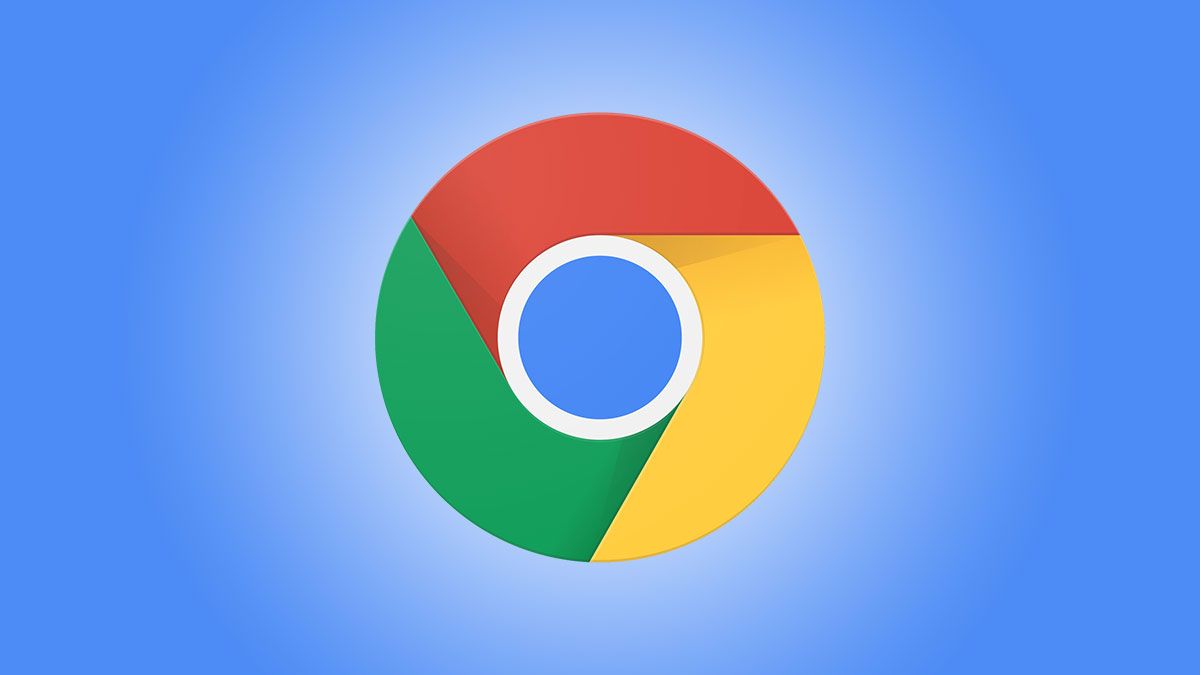 Logotipo do Google Chrome em fundo azul