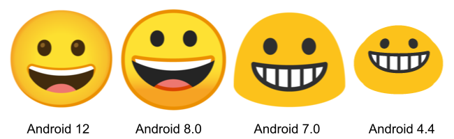Emoji de rosto sorridente do Google.