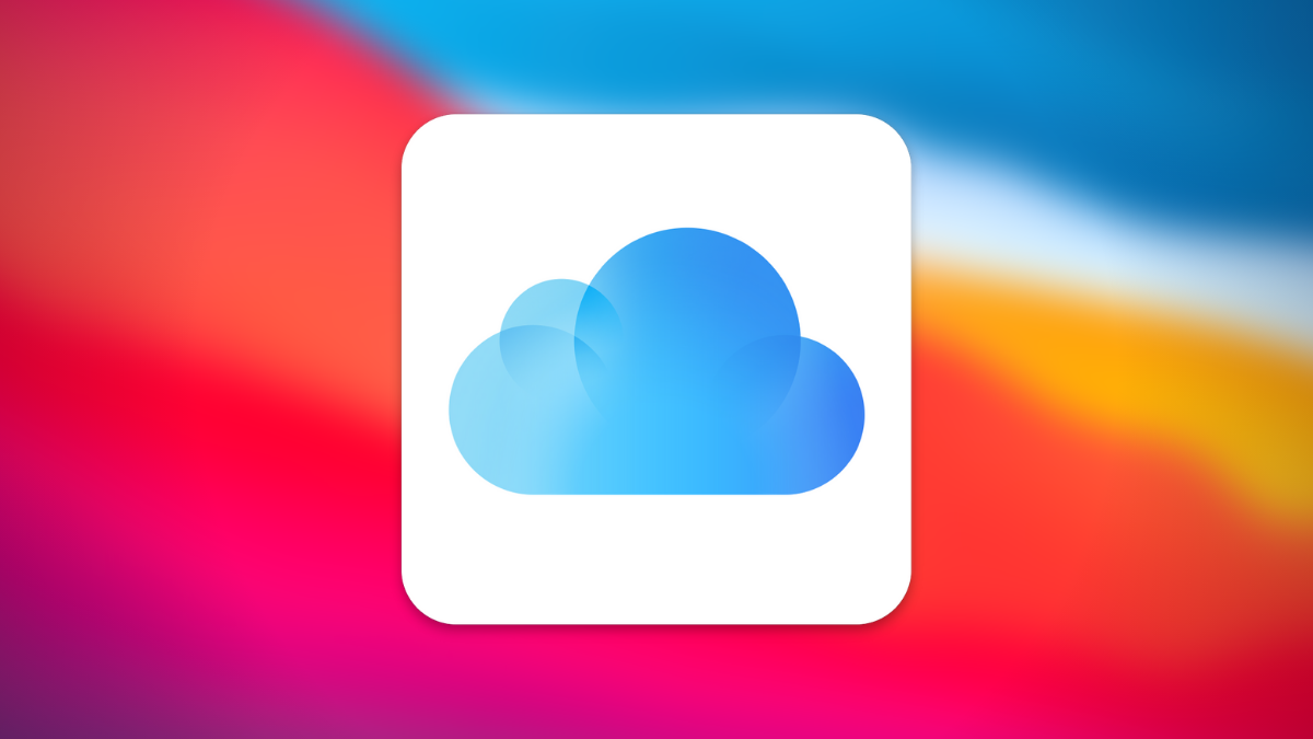 Logotipo do iCloud com fundo Big Sur