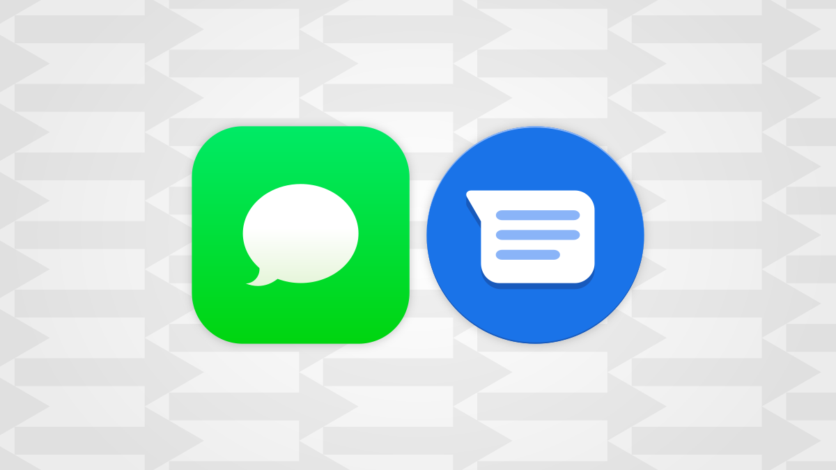 Ícones de mensagens do iPhone e Android.