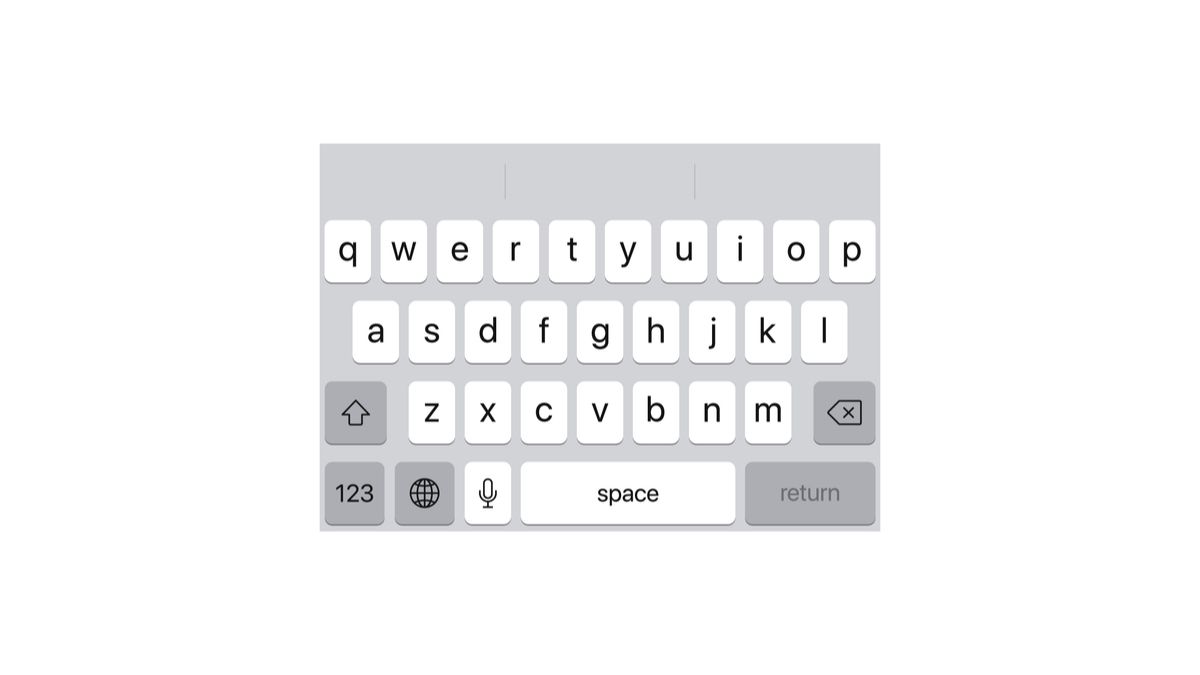 teclado do iPhone.