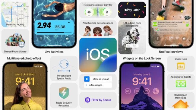 Recursos do iOS 16