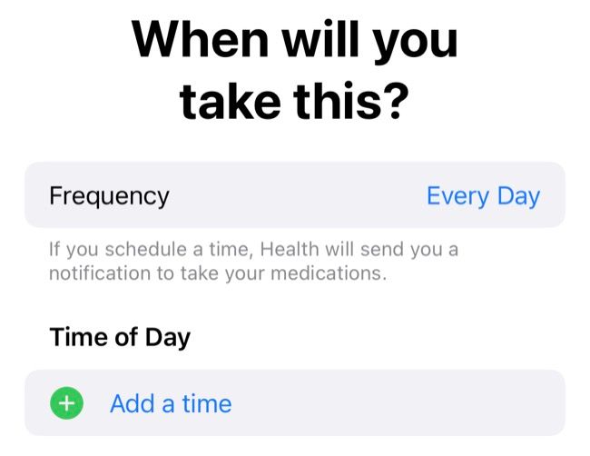 Rastreie medicamentos no iOS 16