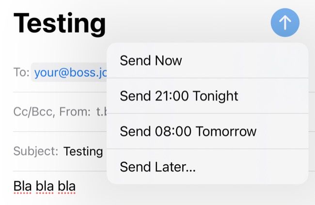 Como agendar e-mail no iOS 16