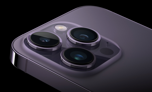 Sistema de câmera do iPhone 14 Pro