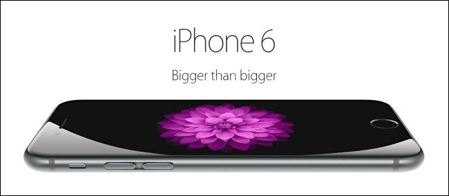 Uma imagem publicitária do iPhone 6 da Apple