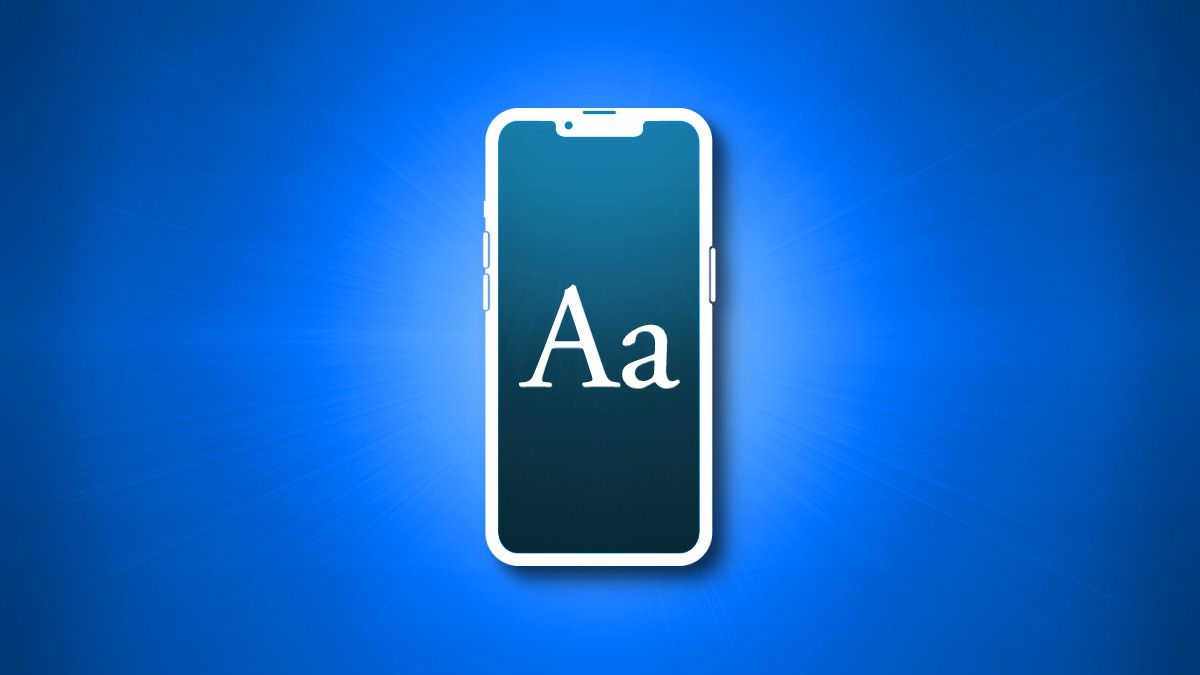 Um esboço de um iPhone com as letras