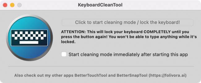 Bloqueie as teclas do MacBook com KeyboardCleanTool