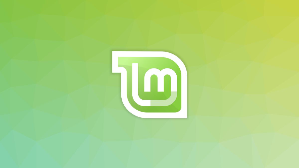 Logotipo do Linux Mint em um fundo verde