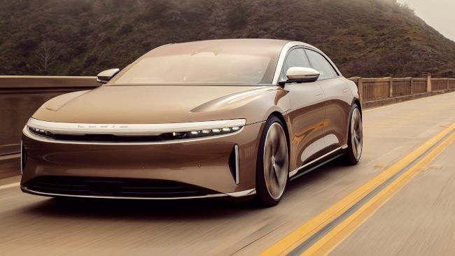 O carro elétrico Lucid Air.