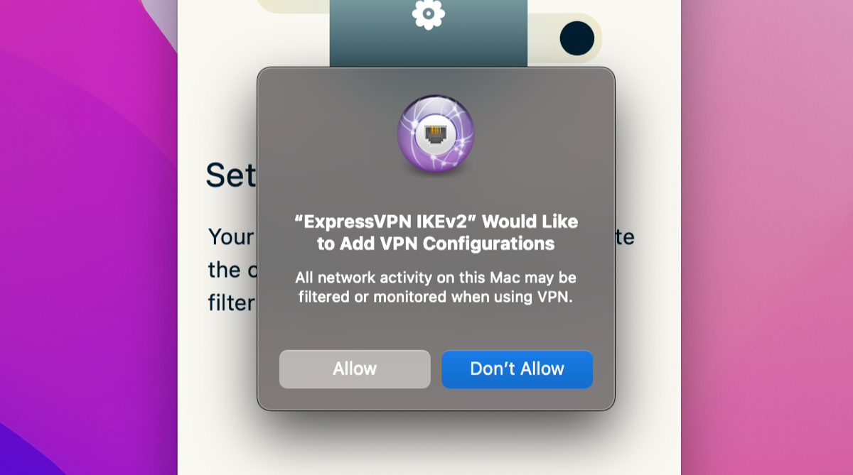 Instale o perfil IKEv2 no macOS