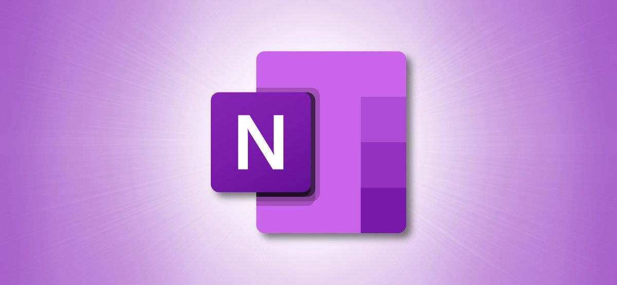 Logotipo do Microsoft OneNote em fundo roxo Hero