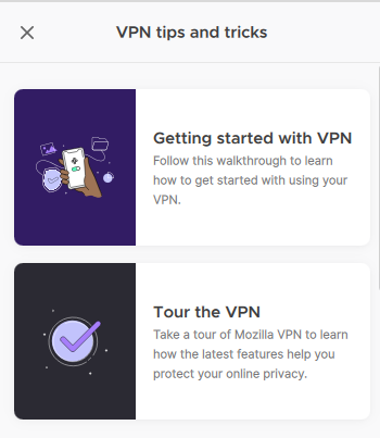 Tour VPN da Mozilla