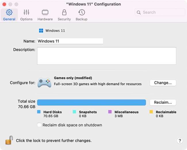 Configuração do Parallels Desktop 18