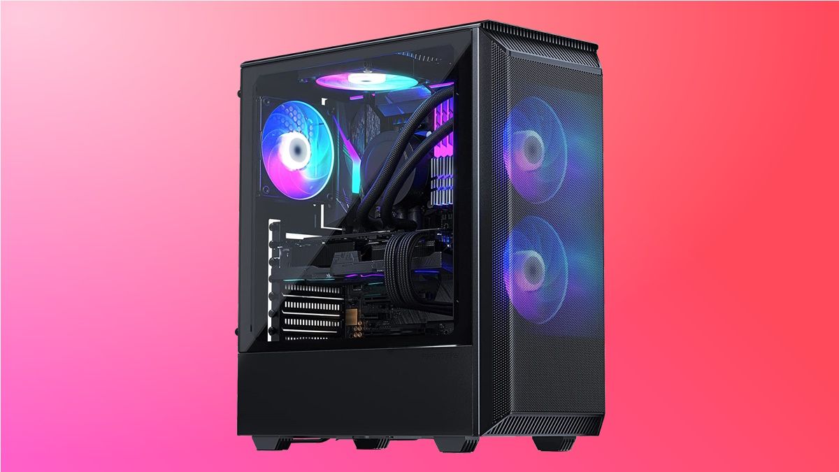 Phanteks Eclipse P300A em fundo rosa