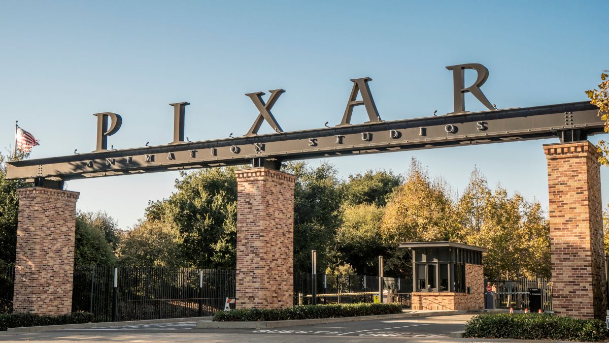 Fachada do estúdio de animação Pixar em Oakland, CA.