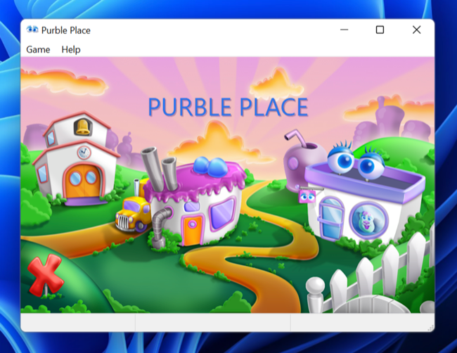 Purble Place para Windows 7 em execução no Windows 11 para ARM