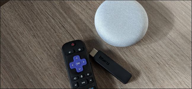 Roku e alto-falante inteligente do Google