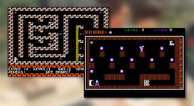 Dois dos jogos Apple II de John Romero da década de 1980.