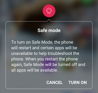 Modo de segurança no Android