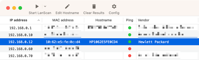 Use LanScan para encontrar endereços IP de dispositivos conectados na mesma rede