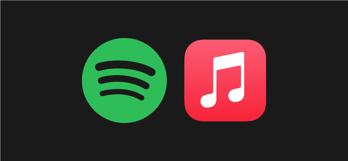 Logotipos Spotify e Apple Music