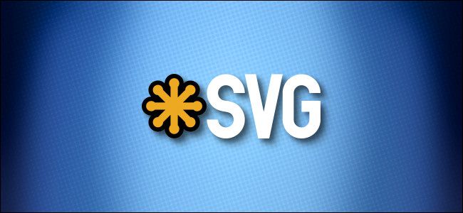 Logotipo SVG em fundo azul