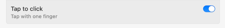Ative ou desative o toque para clicar nas configurações do trackpad do macOS