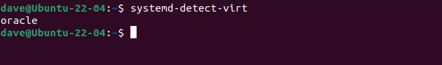 Identificando uma VM VirtualBox com systemd-detect-virt